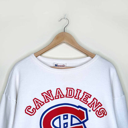 vintage montreal canadiens crewneck sweatshirt - size large