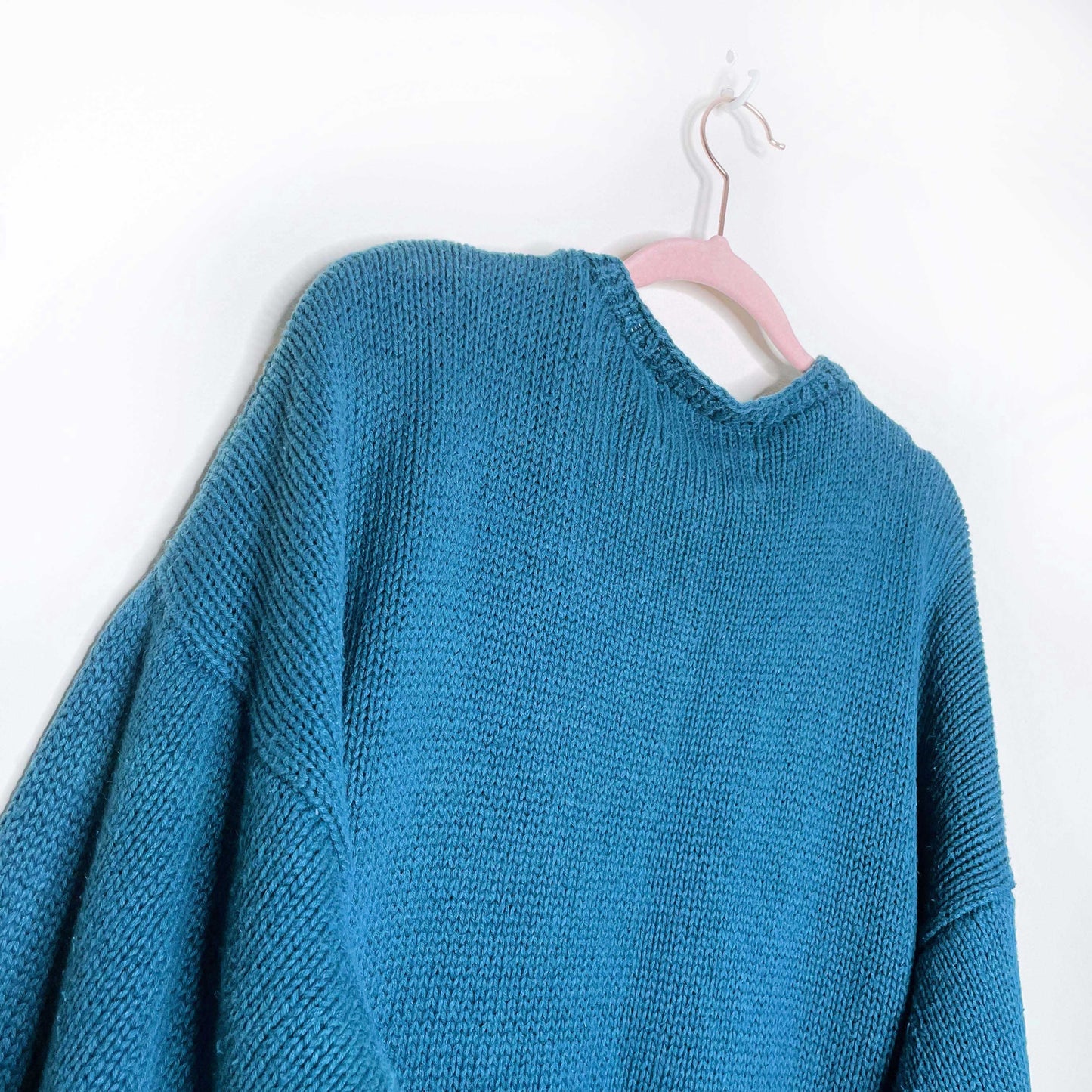 portraits by northern isles II handknit floral cardigan - size large