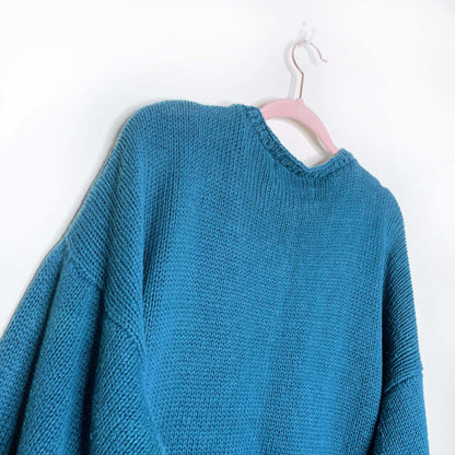 portraits by northern isles II handknit floral cardigan - size large