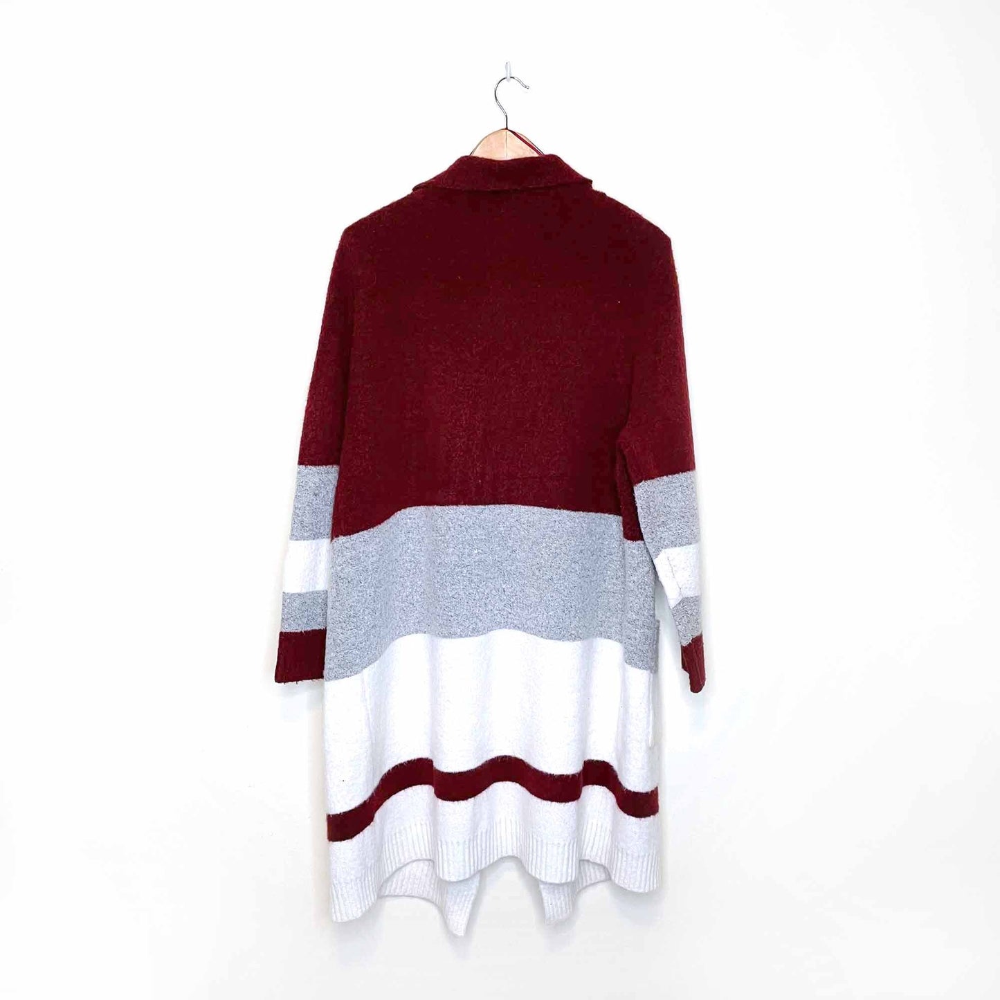 goa striped cozy and soft blanket cardigan - size xl