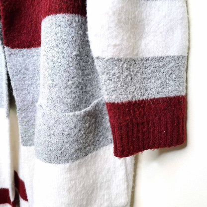 goa striped cozy and soft blanket cardigan - size xl