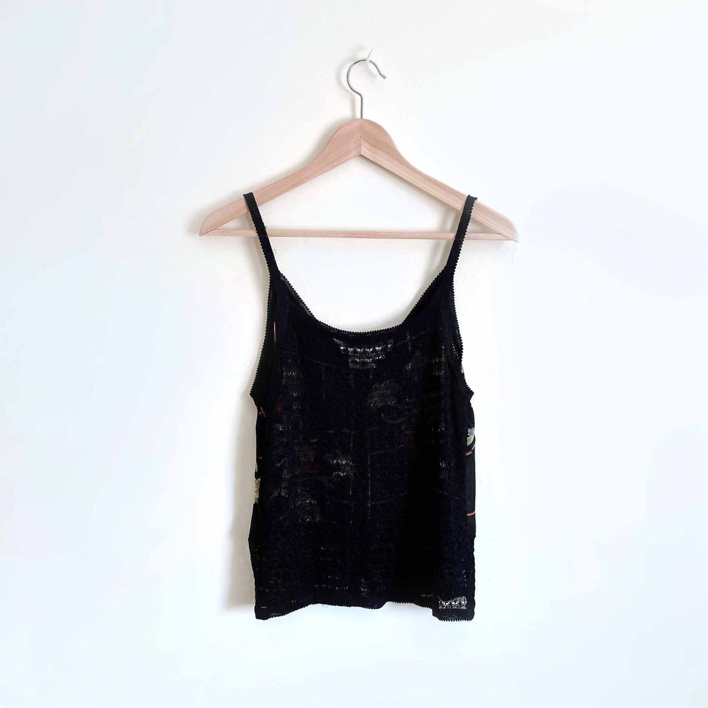 Vintage Carlisle silk knit button down tank - size Small
