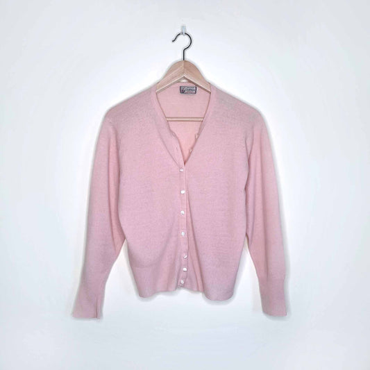 Vintage Shepard Knitwear Co. pink cashmere cardigan - size Small