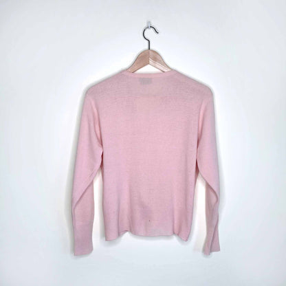 Vintage Shepard Knitwear Co. pink cashmere cardigan - size Small
