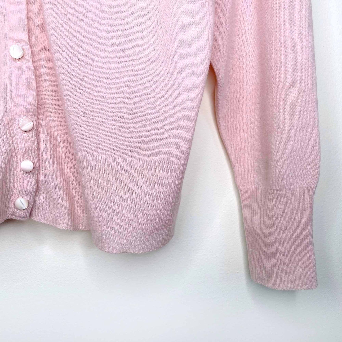 Vintage Shepard Knitwear Co. pink cashmere cardigan - size Small