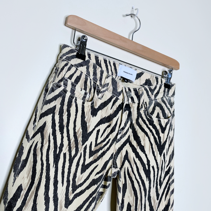 current elliott the ruby faded zebra bootcut jeans - size 24