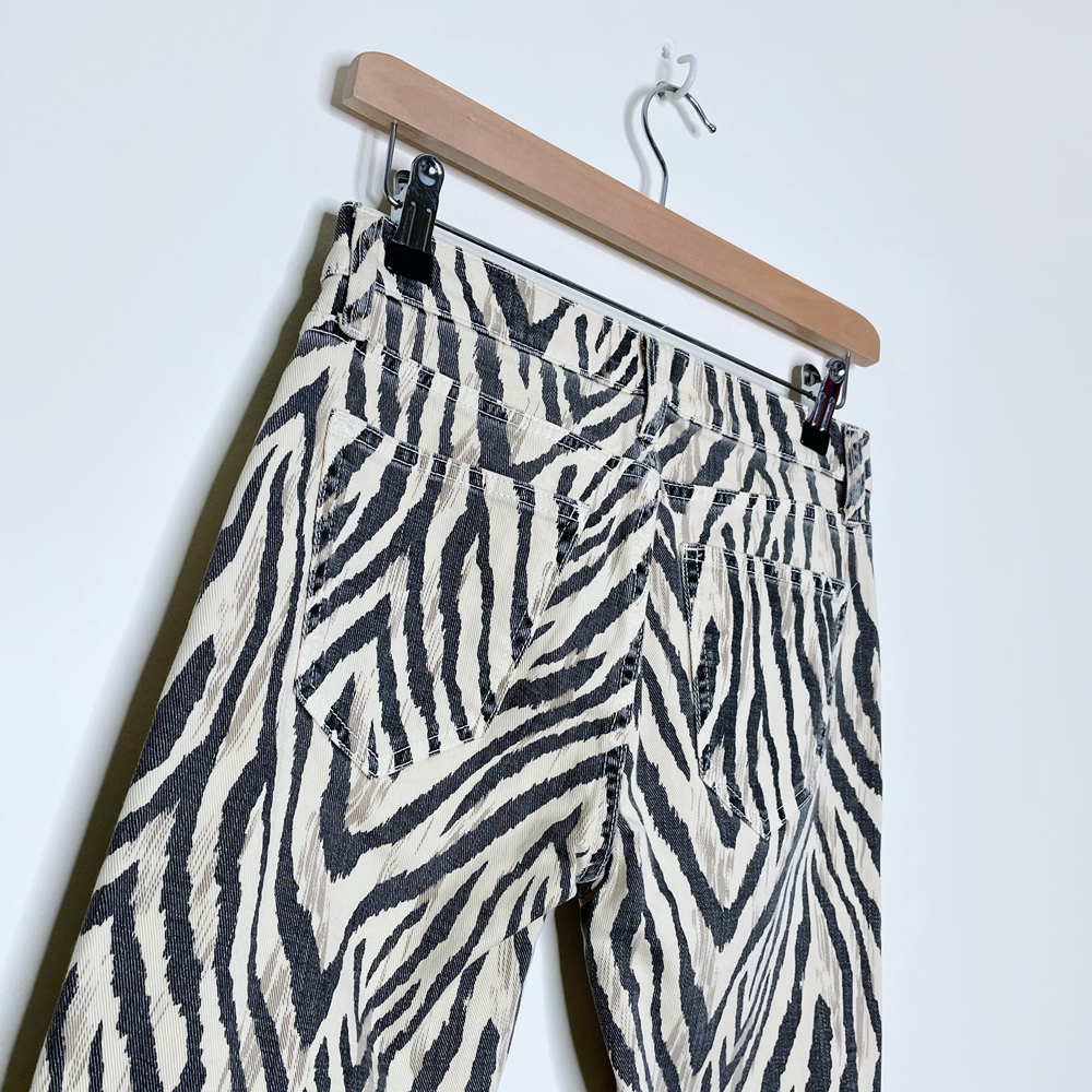 current elliott the ruby faded zebra bootcut jeans - size 24