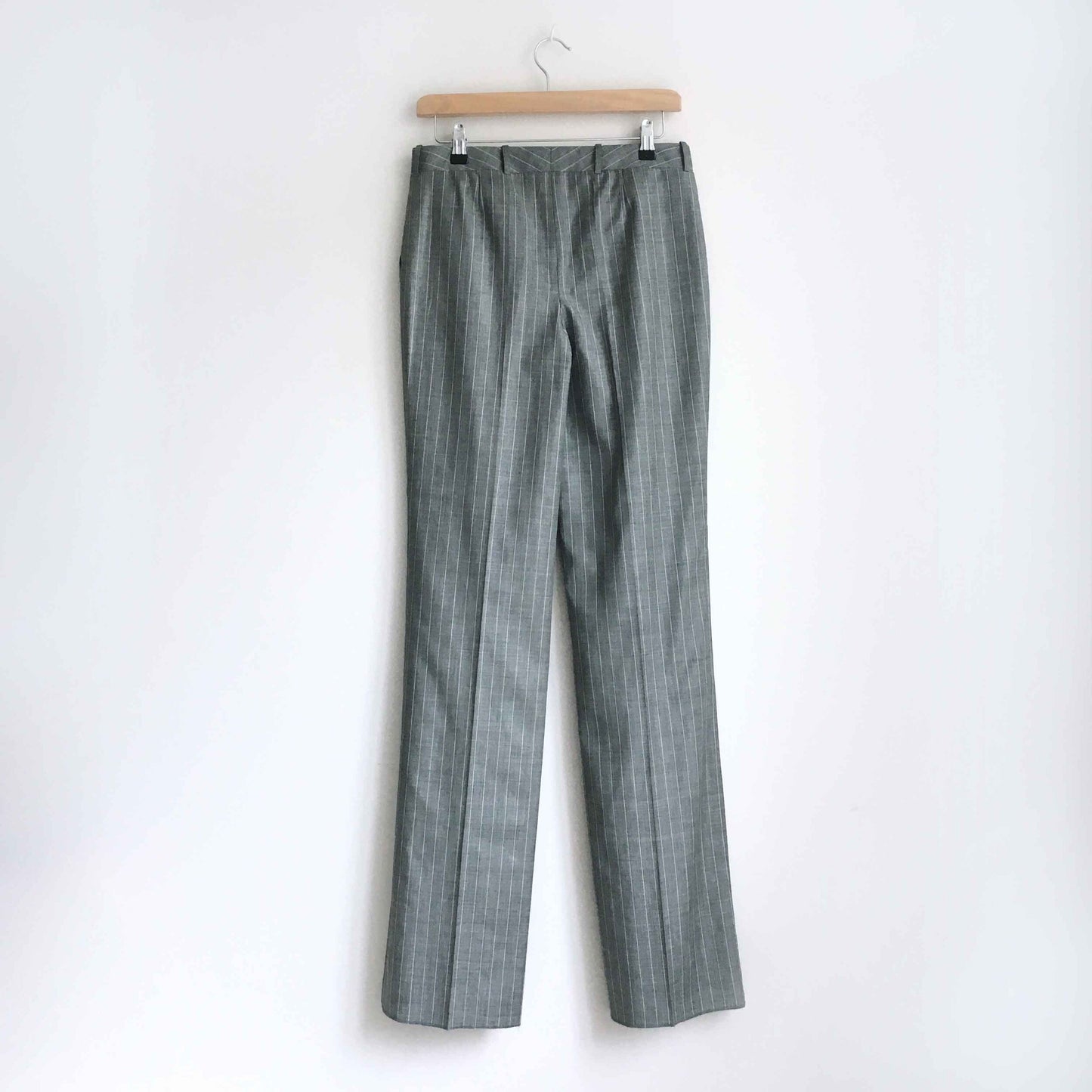 nwt celine high-rise striped wool trouser - size 38