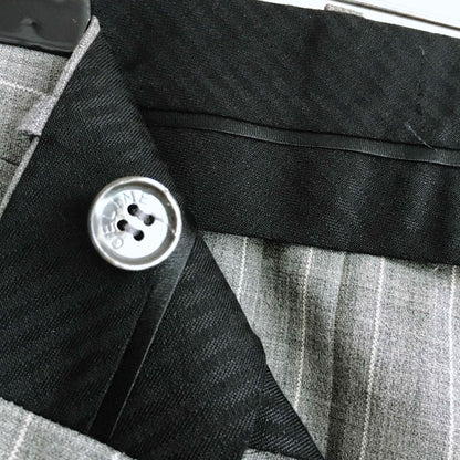 nwt celine high-rise striped wool trouser - size 38