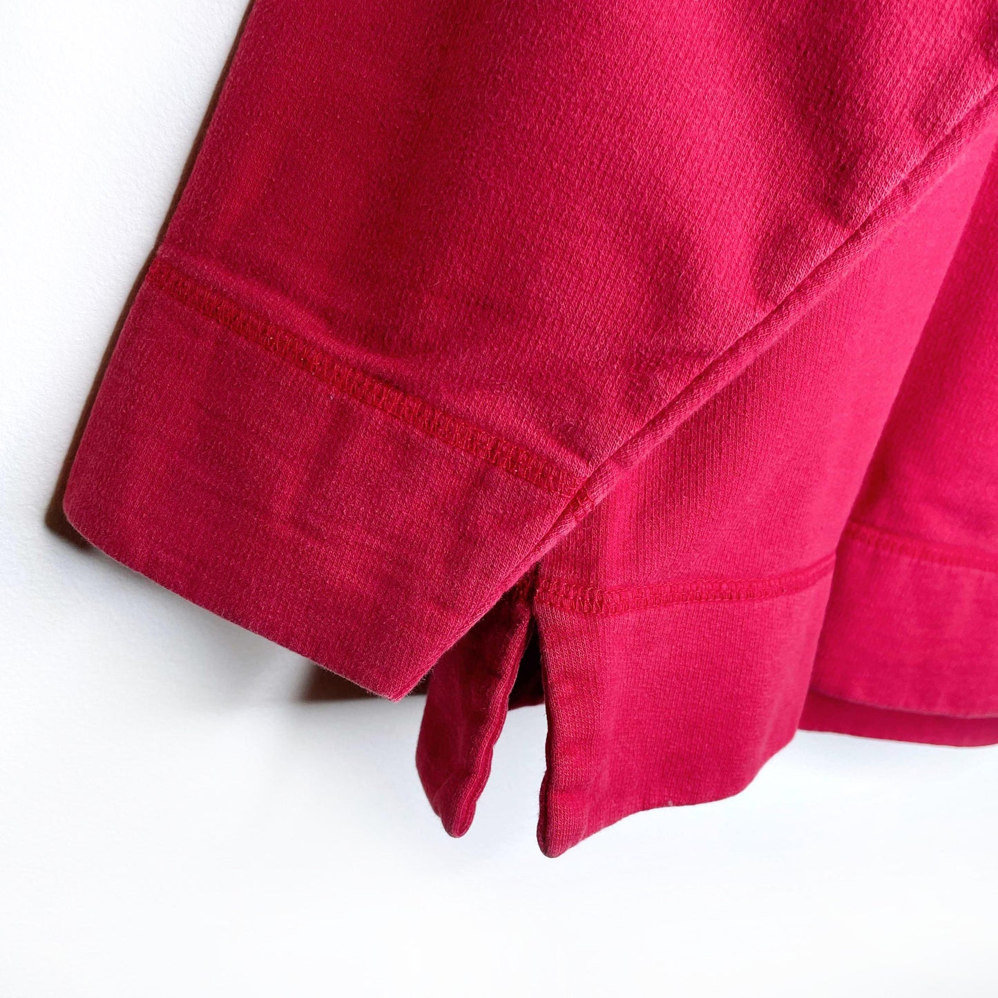 vintage cotton ginny 1/4 zip logo sweatshirt - size small