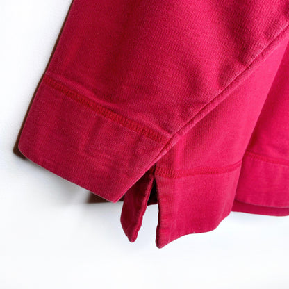 vintage cotton ginny 1/4 zip logo sweatshirt - size small