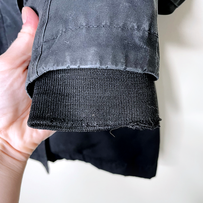 canada goose black short expedition parka - size small