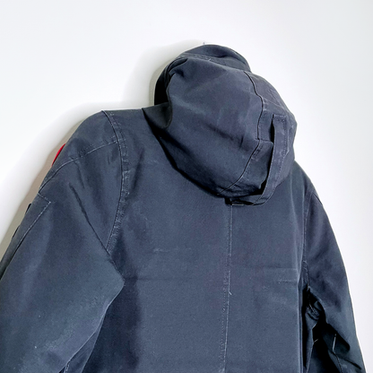 canada goose black short expedition parka - size small