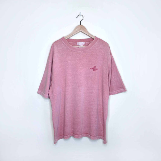 Vintage Non-fiction Cotton Ginny beach washed tee - size Large