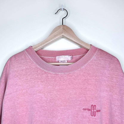 Vintage Non-fiction Cotton Ginny beach washed tee - size Large