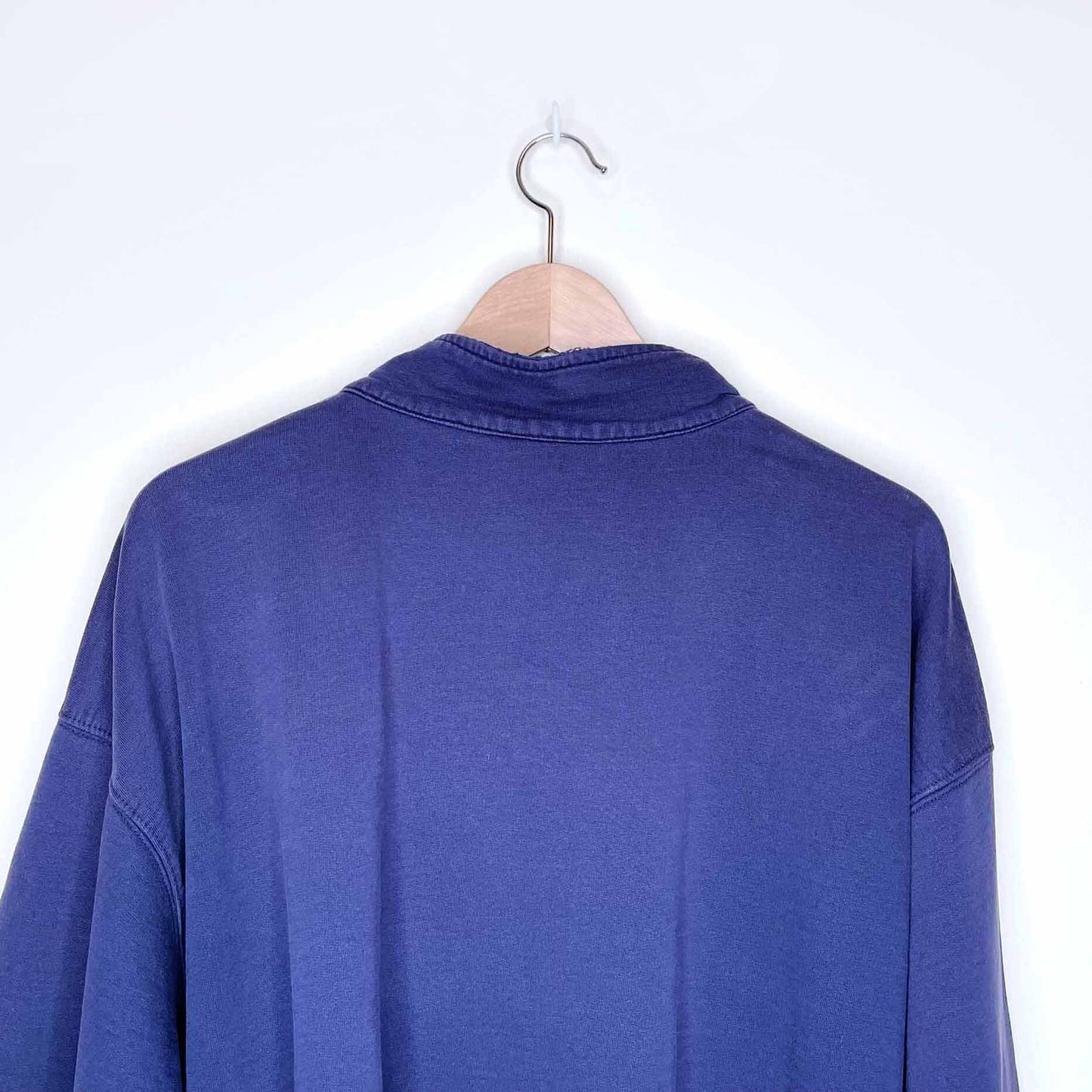 vintage cotton ginny plus 1/4 zip pullover sweatshirt - size medium