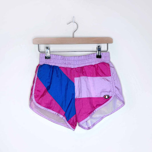 vintage champion gym track shorts - size xs