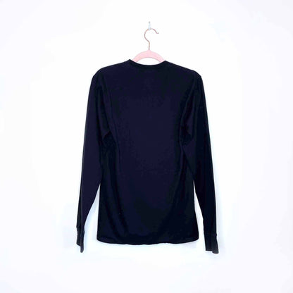 nwot champion long sleeve big logo tee - size small