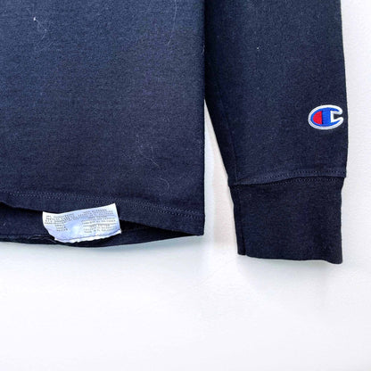 nwot champion long sleeve big logo tee - size small