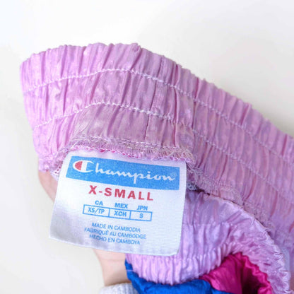 vintage champion gym track shorts - size xs