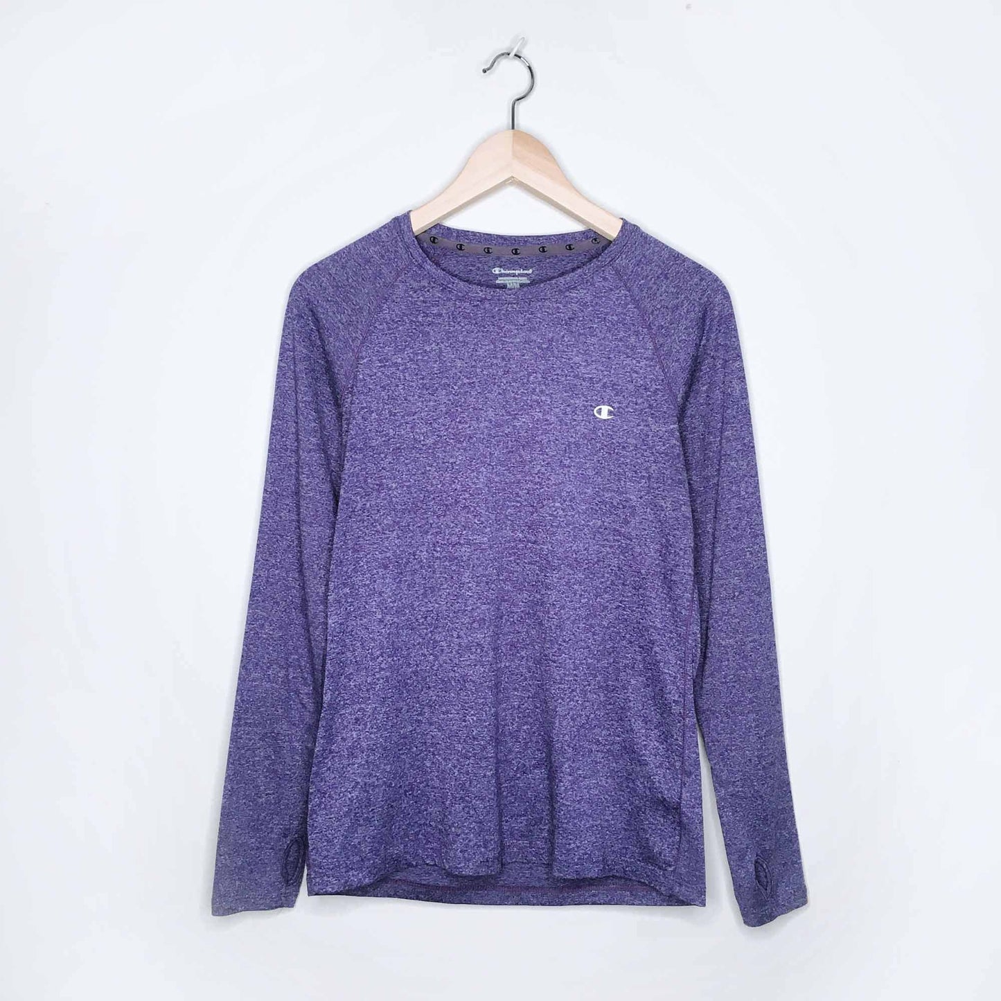 champion dri-fit technical long sleeve shirt - size medium