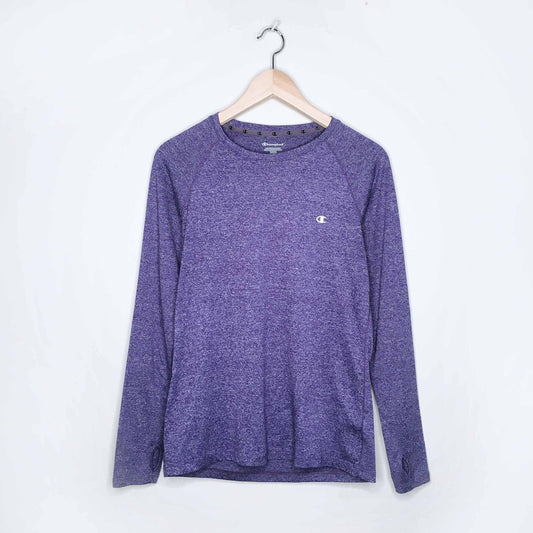champion dri-fit technical long sleeve shirt - size medium