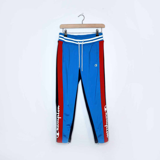 Champion tricot blue jay track pants - size Small