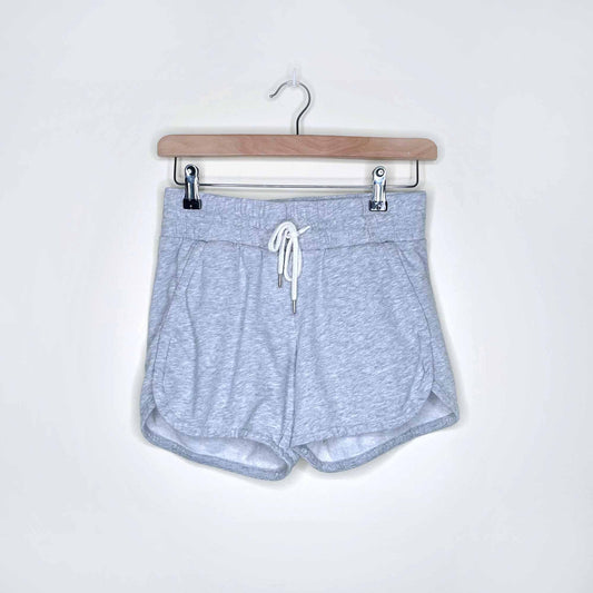 champion heather grey gym short sweats - size xs