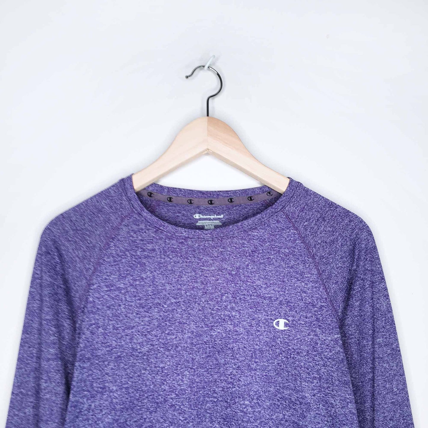 champion dri-fit technical long sleeve shirt - size medium