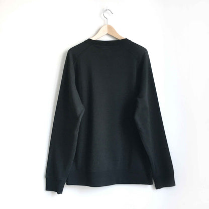 champion classic crewneck embroidered logo sweatshirt - size large