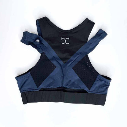 charli cohen laser cut padded sports bra - size small