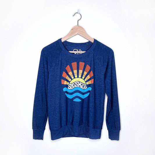 chaser raglan sunshine sweatshirt - size xs