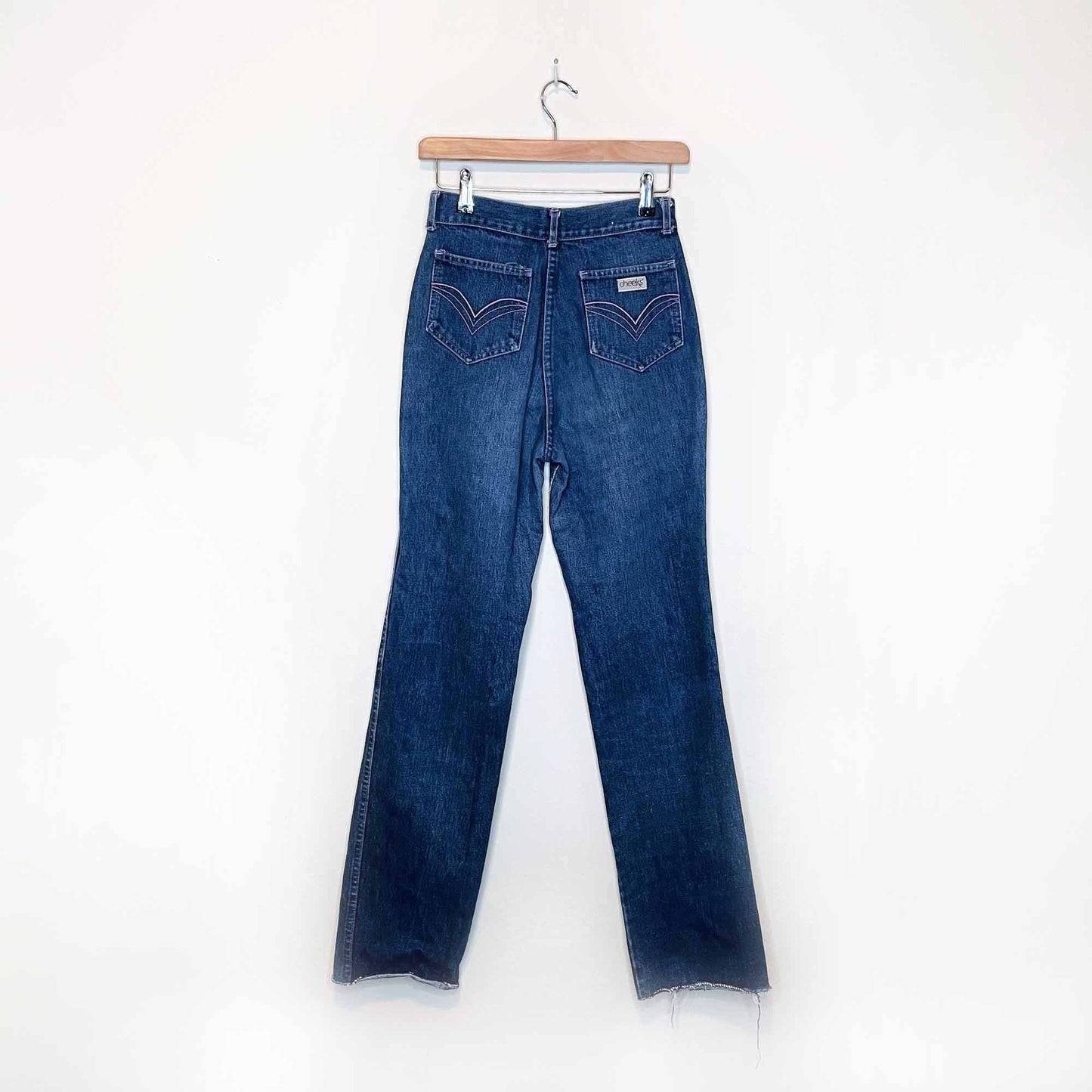 cheeks vintage high rise straight leg jeans - size 25/26