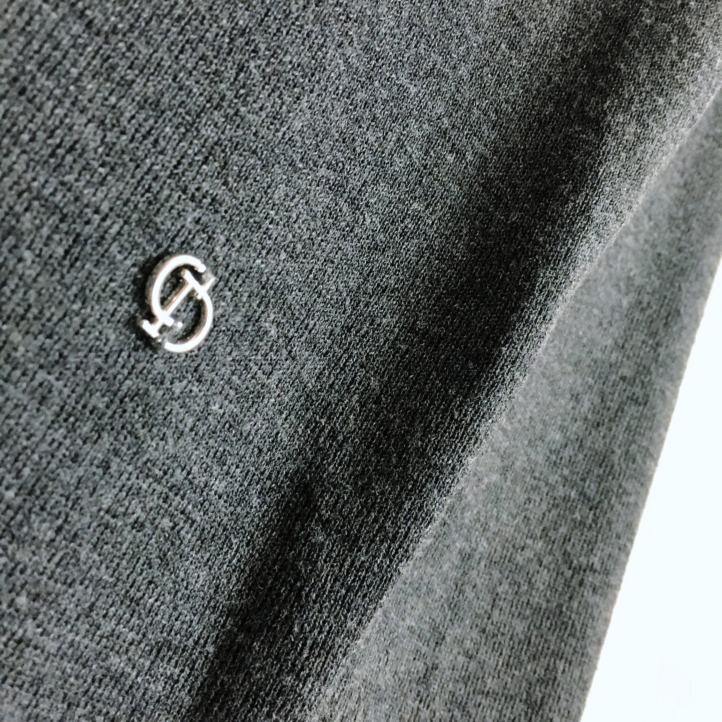 Christian Dior cashmere-silk peplum hem crewneck sweater - size 10 US