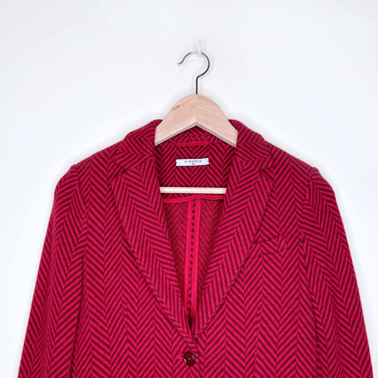 circolo 1901 herringbone knit blazer jacket - size small