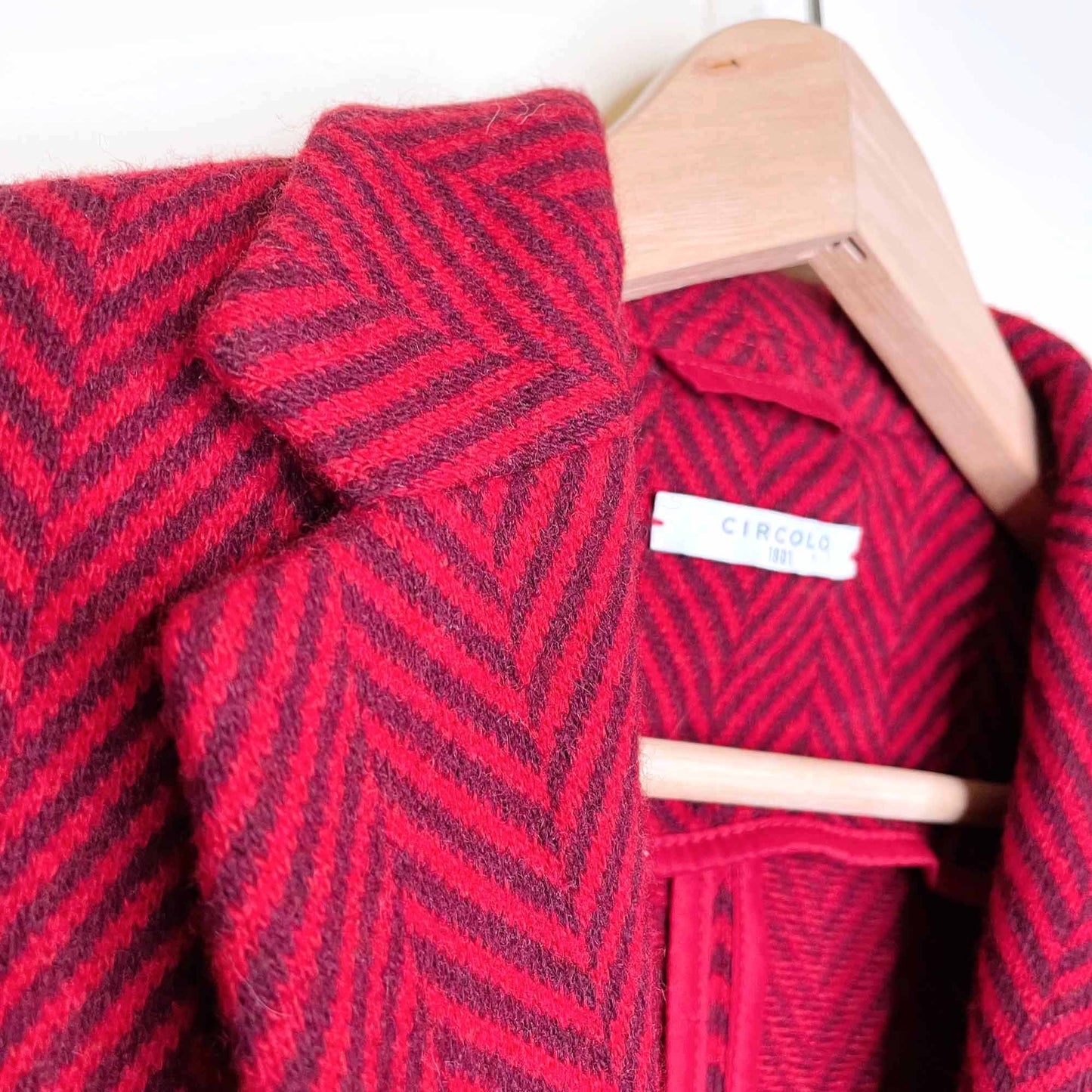 circolo 1901 herringbone knit blazer jacket - size small