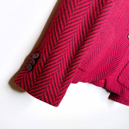 circolo 1901 herringbone knit blazer jacket - size small