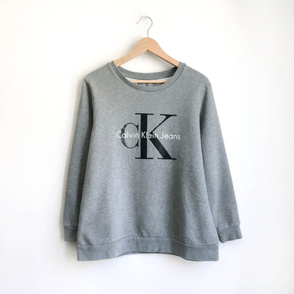 Calvin Klein big logo classic crewneck - size Medium