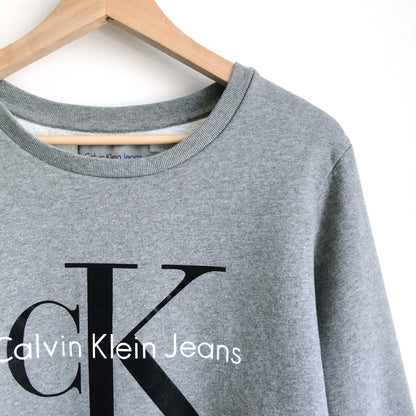 Calvin Klein big logo classic crewneck - size Medium