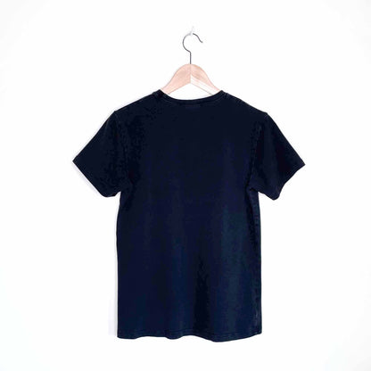 calvin klein jeans black logo tee - size medium