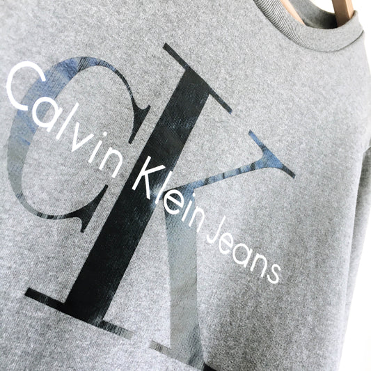Calvin Klein big logo classic crewneck - size Medium