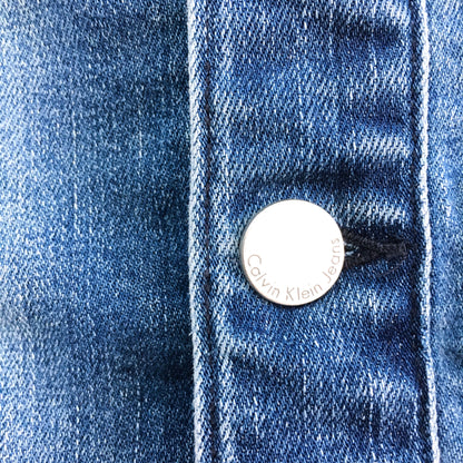 Calvin Klein button-front Denim Skirt - size 26
