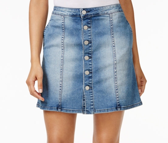Calvin Klein button-front Denim Skirt - size 26