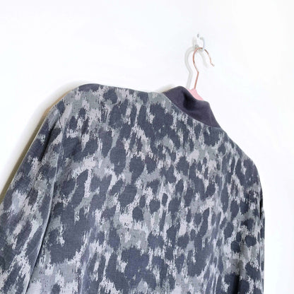 cloth & stone camo tencel bomber jacket - size medium