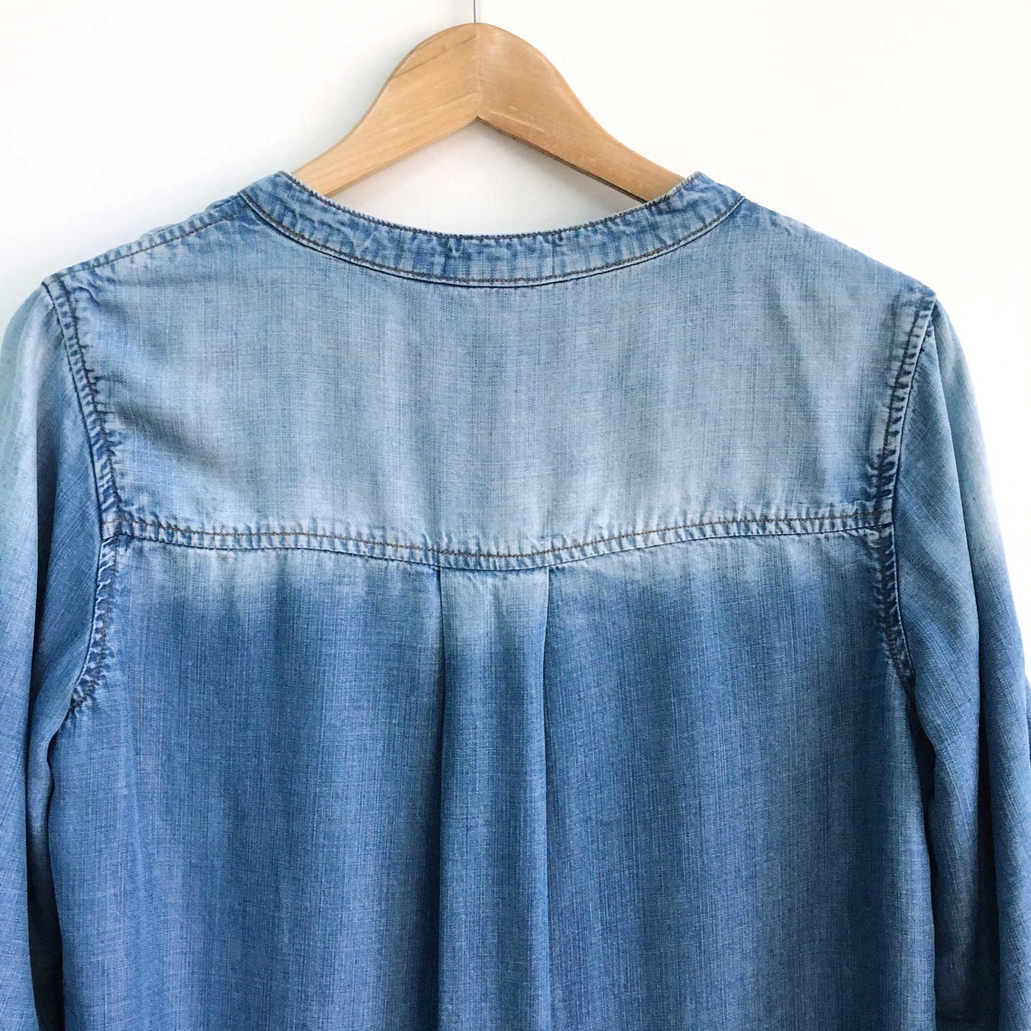 Cloth &amp; Stone Xander Chambray Lace-up Dress - size Small