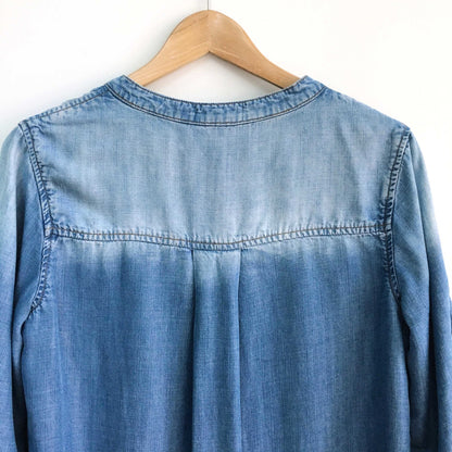 Cloth &amp; Stone Xander Chambray Lace-up Dress - size Small