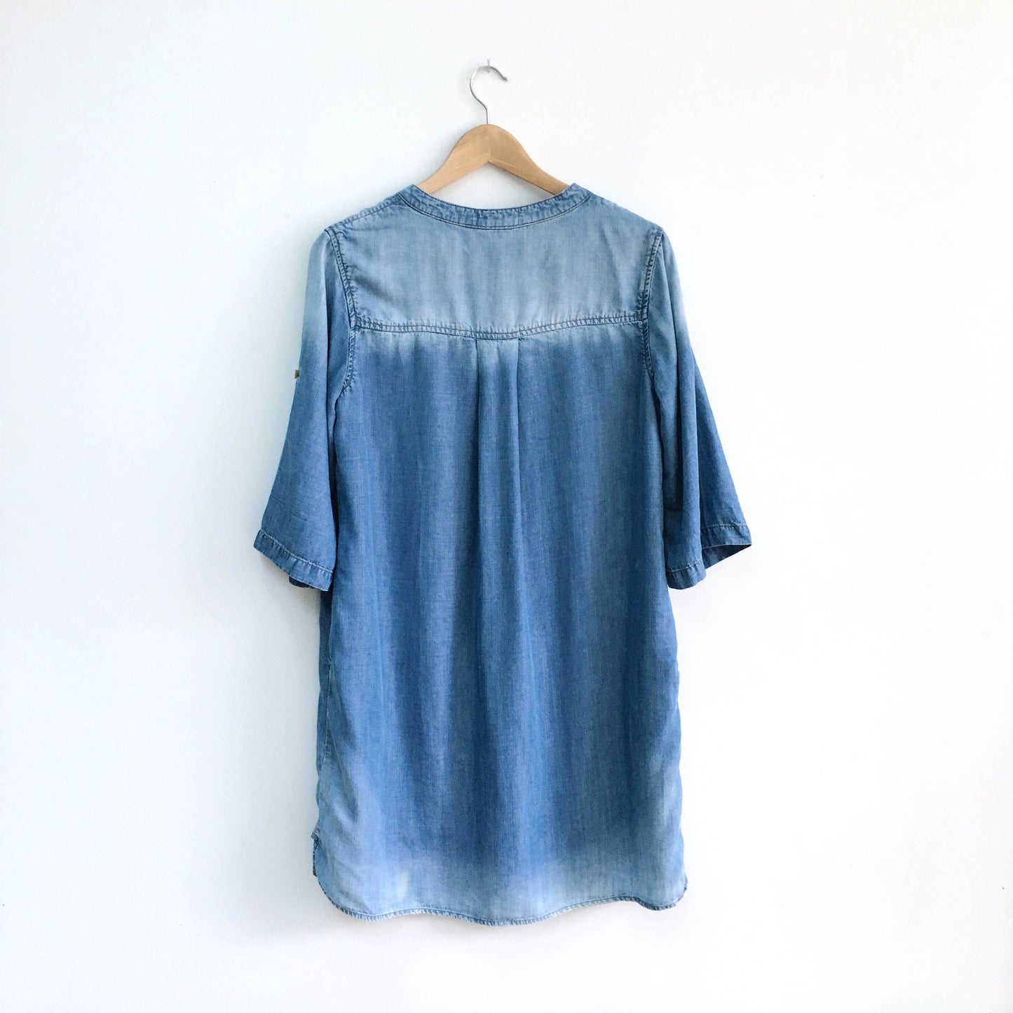 Cloth &amp; Stone Xander Chambray Lace-up Dress - size Small