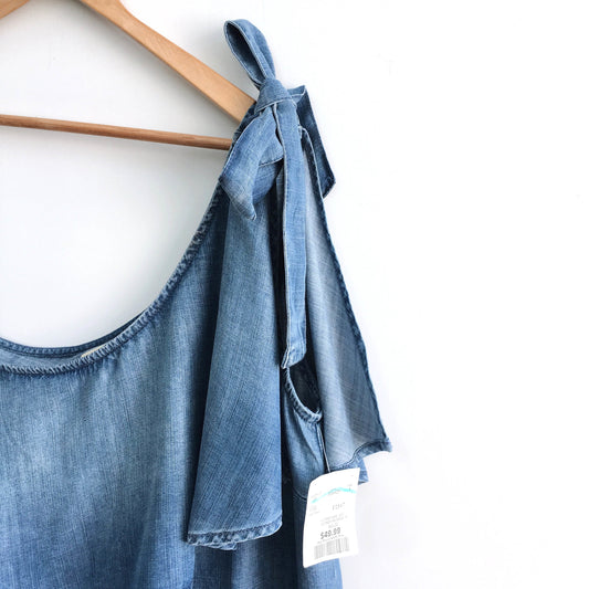 Cloth &amp; Stone One Shoulder Ruffle Top - size Medium