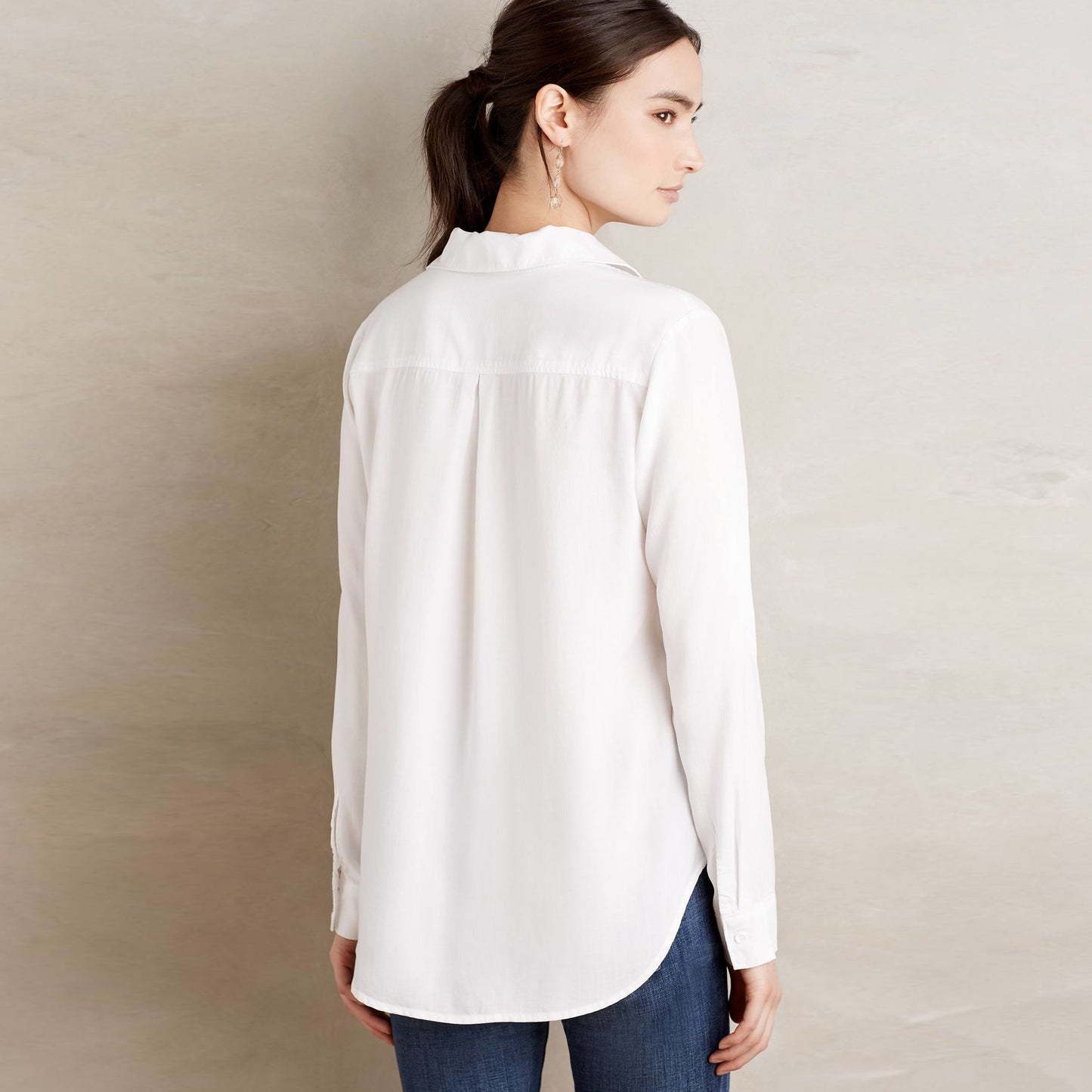 Cloth &amp; Stone Lace Up Shirt - size Medium