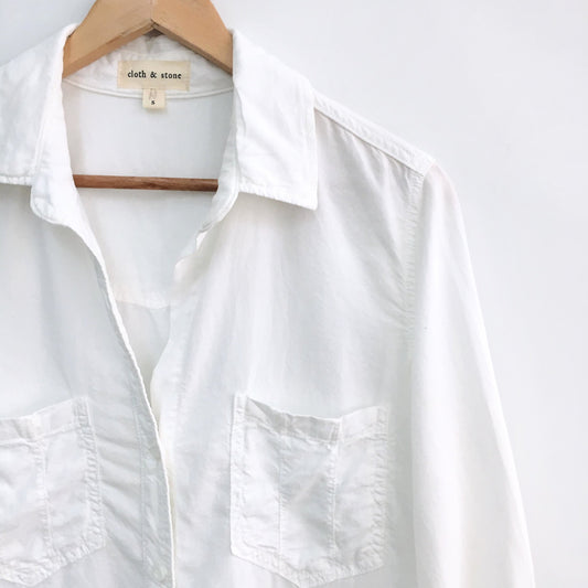 Cloth &amp; Stone White Button up - size Small